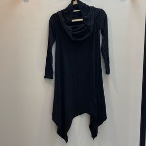 BCBG Maxazria black cow neck tunic
